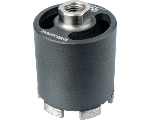 Коронка алмазная АДЕЛЬ M16 Ø68х65 мм DH-DE400Т R 6LSP с пылеудалением DHDE400Т6865166