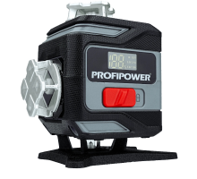 Лазерный нивелир Profipower NL-16G с штативом (16 лучей, лазер-зеленый, Li-ion-2шт., пульт, кронштейн, З/У, c подъемным механизмом, штатив 1.2, кейс) E0364