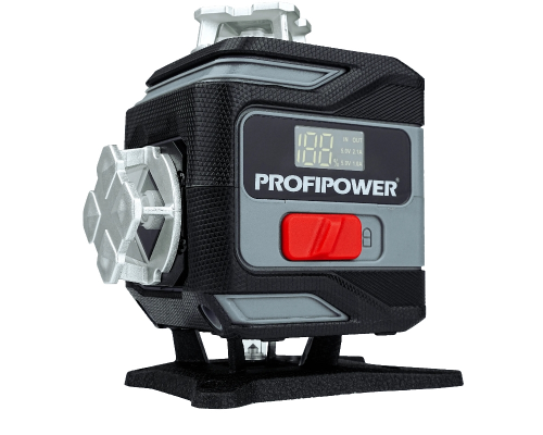 Лазерный нивелир Profipower NL-16G с штативом (16 лучей, лазер-зеленый, Li-ion-2шт., пульт, кронштейн, З/У, c подъемным механизмом, штатив 1.2, кейс) E0364