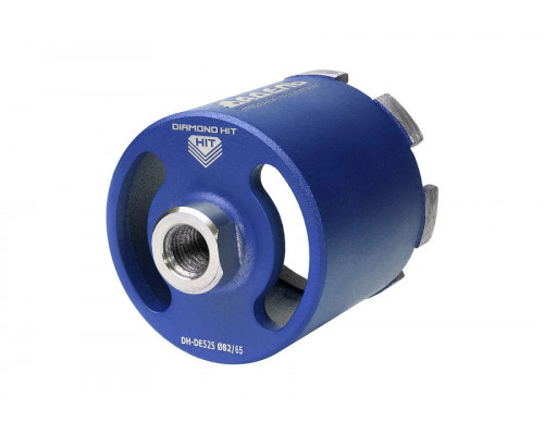 Коронка алмазная АДЕЛЬ M16 Ø82х65 мм DH-DE525 R 7LSP с микроударом, в сухую DHDED5258265167