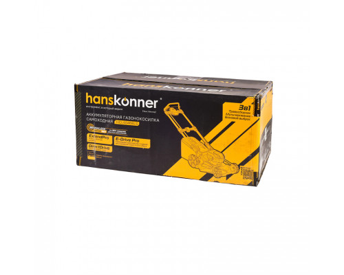 Аккумуляторная газонокосилка самоходная Hanskonner HCL4046BLS