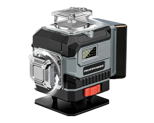 Лазерный нивелир Profipower NL-7016G (16 лучей, лазер - зеленый, Li-ion - 2шт., пульт ДУ, сумка-чехол) E0375