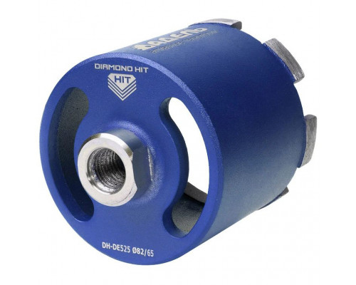 Коронка алмазная АДЕЛЬ M16 Ø82х65 мм DH-D525 R 7LSP с микроударом, в сухую DHD5258265167