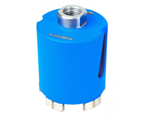 Коронка алмазная АДЕЛЬ M16 Ø 68/0065.04 SP-DE6110 без удара SPDE61106865416