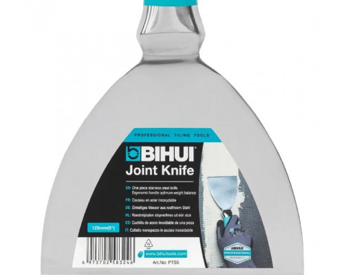 Шпатель малярный BIHUI, 5" (125 мм) из нержавеющей стали PTS5