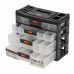 Органайзер для хранения STELS с выдвижными лотками, 310x150x260 мм, 4 секции, пластик 90728