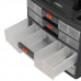 Органайзер для хранения STELS с выдвижными лотками, 310x150x260 мм, 4 секции, пластик 90728