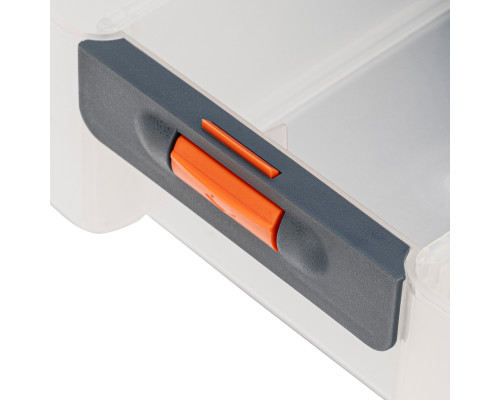 Органайзер для хранения STELS с выдвижными лотками, 310x150x260 мм, 4 секции, пластик 90728