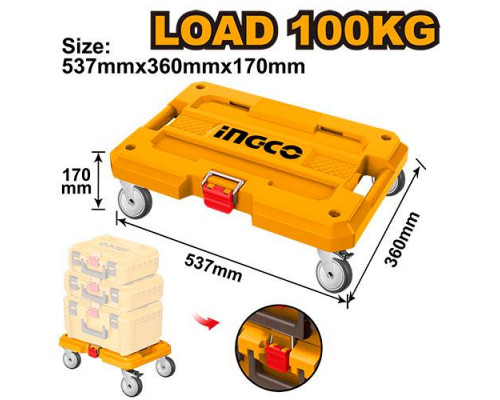 Платформа на колесах INGCO для модульных ящиков (система хранения) HHWB61001