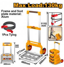 Тележка ручная складная INGCO INDUSTRIAL для модульных ящиков (система хранения) HHWB61201