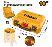 Ящик 16" для инструмента штабелируемый 410х320х148 мм INGCO PBXS101