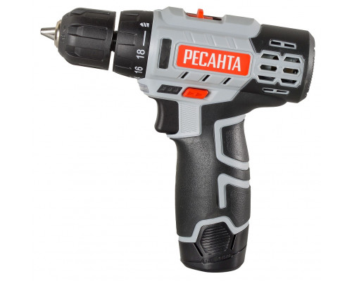 Дрель-шуруповерт аккумуляторная Ресанта ДА-12-2ЛК 75/14/2