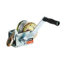 Ручная шестеренчатая лебедка ЕРМАК TRT 1201C (металлический трос) 450кг, длина троса 10м 737-015