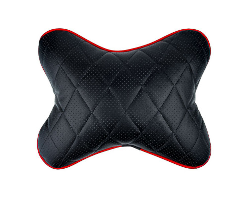 Подушка-косточка на подголовник, искусственная кожа, эластичная лента, 30х24х13 см ЕРМАК 732-075