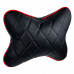 Подушка-косточка на подголовник, искусственная кожа, эластичная лента, 30х24х13 см ЕРМАК 732-075