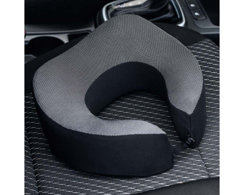 Подушка для путешествий ЕРМАК u-образная, черная 732-091