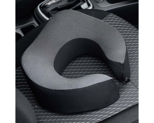 Подушка для путешествий ЕРМАК u-образная, черная 732-091