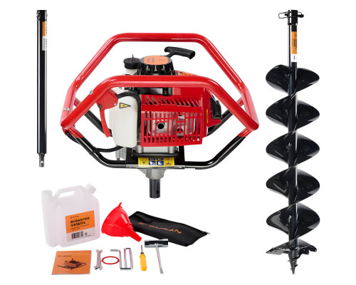 Специальный профессиональный комплект мотобур BURAN DT-800 со шнеком HARDDRILL 150х800 и удлинителем PLUS-500 S00147