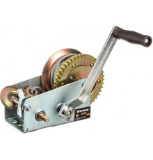 Ручная шестеренчатая лебедка ЕРМАК TRT 1201C (металлический трос) 900кг, длина троса 10м 737-011