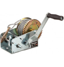 Ручная шестеренчатая лебедка ЕРМАК TRT 1301C металлический трос, 1350кг, длина троса 10м 737-013