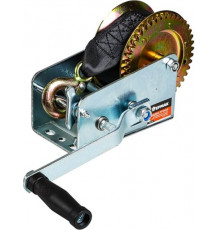 Ручная шестеренчатая лебедка ЕРМАК TRT 1201S (трос - ремень), 900кг, длина троса 10м 737-010