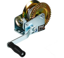 Ручная шестеренчатая лебедка ЕРМАК TRT 1101C металлический трос, 450кг, длина троса 10м 737-009