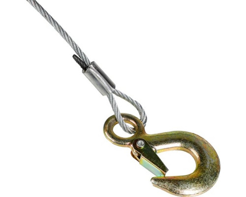 Ручная шестеренчатая лебедка ЕРМАК TRT 1101C металлический трос, 450кг, длина троса 10м 737-009