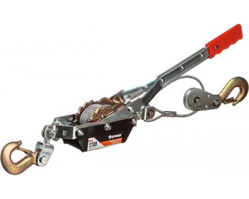 Лебедка ручная рычажная ЕРМАК TR8021 2 т, длина троса 2,5 м 737-058