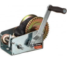 Лебедка ручная шестеренчатая ЕРМАК TRT 1301S (трос - ремень) 1360кг, длина троса 8м 737-023