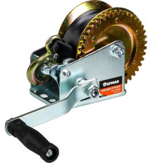 Лебедка ручная шестеренчатая ЕРМАК TRT 1101S (трос - ремень) 450кг, длина троса 8,5м 737-007