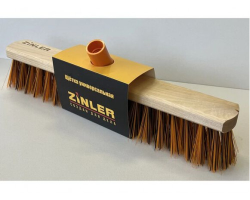 Уличная щетка для пола ZINLER 400 мм, усиленное пластиковое крепление, цвет (оранжевый) УЩ400цв