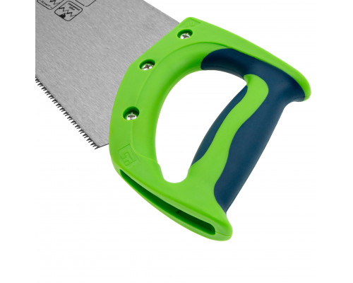 Ножовка по дереву СИБРТЕХ Зубец, 450 мм, 11 TPI, зуб 2D, калёный зуб 23825