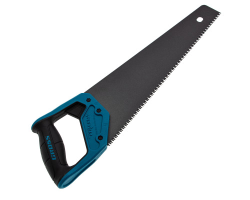 Ножовка по дереву GROSS PIRANHA, 400 мм, 7 TPI, 3D-зуб, тефлоновое покрытие 24113