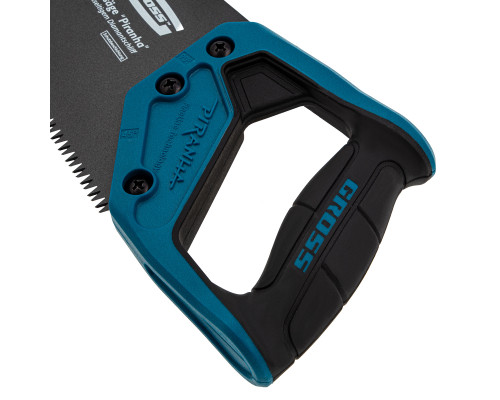 Ножовка по дереву GROSS PIRANHA, 400 мм, 7 TPI, 3D-зуб, тефлоновое покрытие 24113