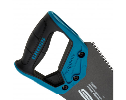 Ножовка по дереву GROSS PIRANHA, 450 мм, 7 TPI, 3D-зуб, тефлоновое покрытие 24114