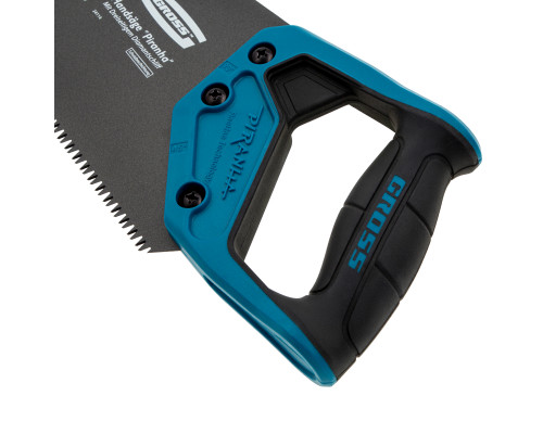 Ножовка по дереву GROSS PIRANHA, 450 мм, 7 TPI, 3D-зуб, тефлоновое покрытие 24114