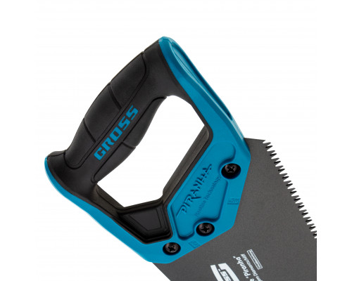 Ножовка по дереву GROSS PIRANHA, 500 мм, 7 TPI, 3D-зуб, тефлоновое покрытие 24115