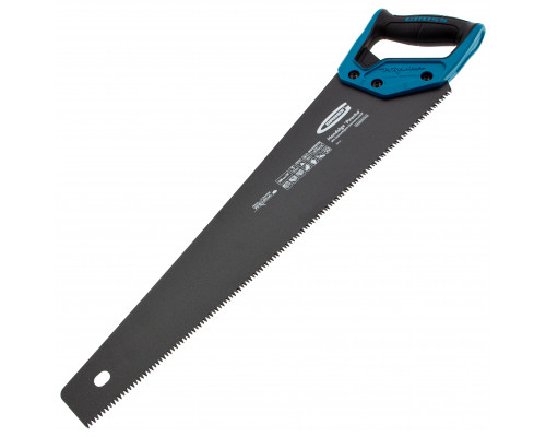 Ножовка по дереву GROSS PIRANHA, 500 мм, 7 TPI, 3D-зуб, тефлоновое покрытие 24115