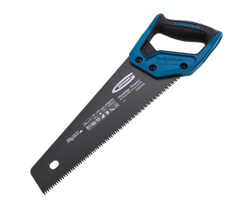 Ножовка по дереву GROSS PIRANHA, 300 мм, 7 TPI, 3D-зуб, тефлоновое покрытие 24124