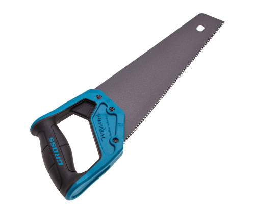 Ножовка по дереву GROSS PIRANHA, 300 мм, 11 TPI, 3D-зуб, тефлоновое покрытие 24125