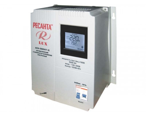 Стабилизатор напряжения Ресанта АСН-5000Н/1-Ц Lux 63/6/16
