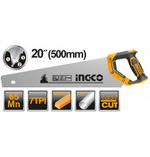 Ножовка по дереву 500 мм INGCO INDUSTRIAL HHAS38500