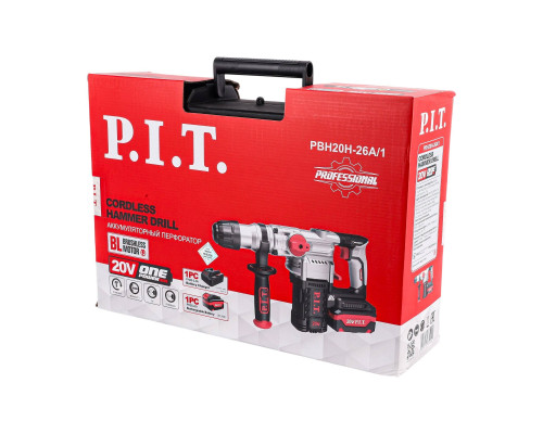 Перфоратор SDS-Plus аккумуляторный бесщеточный P.I.T. PBH20H-26A/1