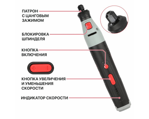 Гравер и паяльник аккумуляторный P.I.T. PEI20H-60A SOLO