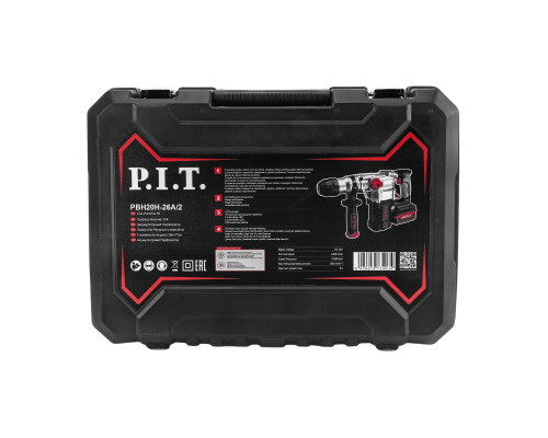 Перфоратор SDS-Plus аккумуляторный бесщеточный P.I.T. PBH20H-26A/2