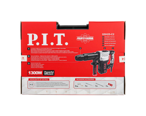 Молоток отбойный SDS-MAX сетевой P.I.T. GSH25-C2