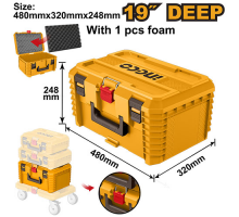 Ящик 19" для инструмента штабелируемый 480х320х248 мм INGCO PBXS103