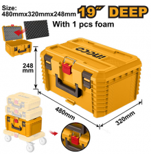 Ящик 19" для инструмента штабелируемый 480х320х248 мм INGCO PBXS103