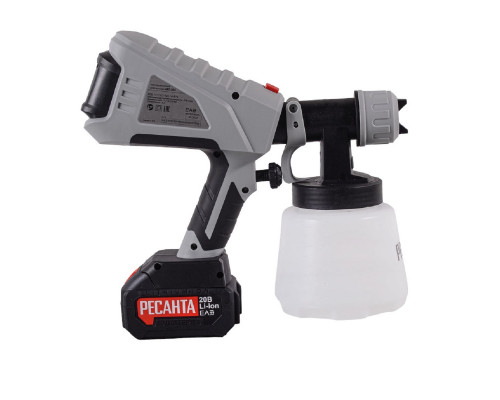 Краскопульт аккумуляторный Ресанта АКП-20Li (в комплекте 1 АКБ и ЗУ) 75/17/3