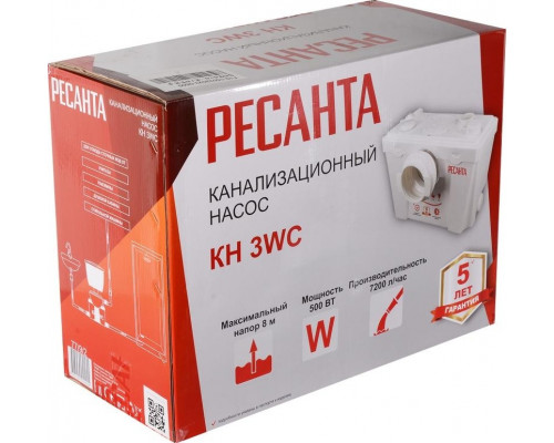 Канализационный насос Ресанта КН 3WC 77/9/2